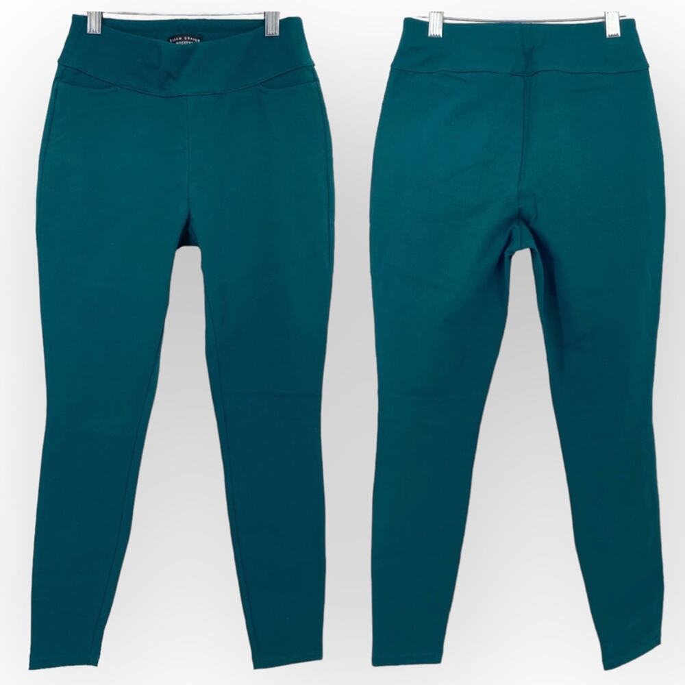 NWOT SUSAN GRAVER WEEKEND Premium Stretch Ankle Leggings Size XXSP Rich Mallard